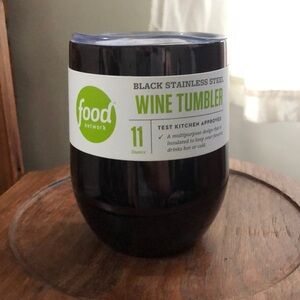 Food Network Black Wine Tumbler